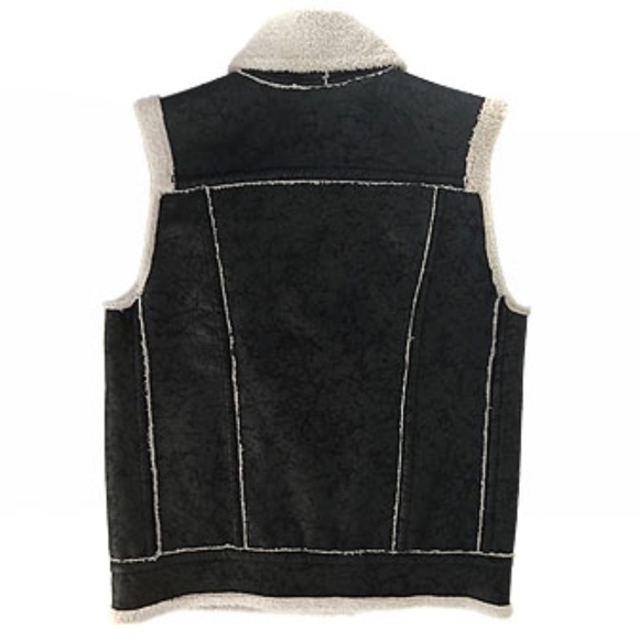 Alvin Valley Faux Shearling & Faux Suede Vest - Picture 3 of 6